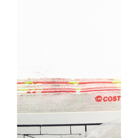 Vth 1981 Cost Plus inc 10 Napkins paper Square Red Cat Holly Christmas READ - Picture 6 of 16